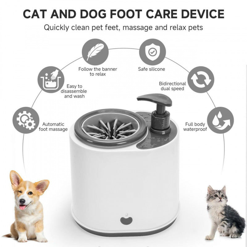 Blue MuddyMate electric paw cleaner for dogs and cats